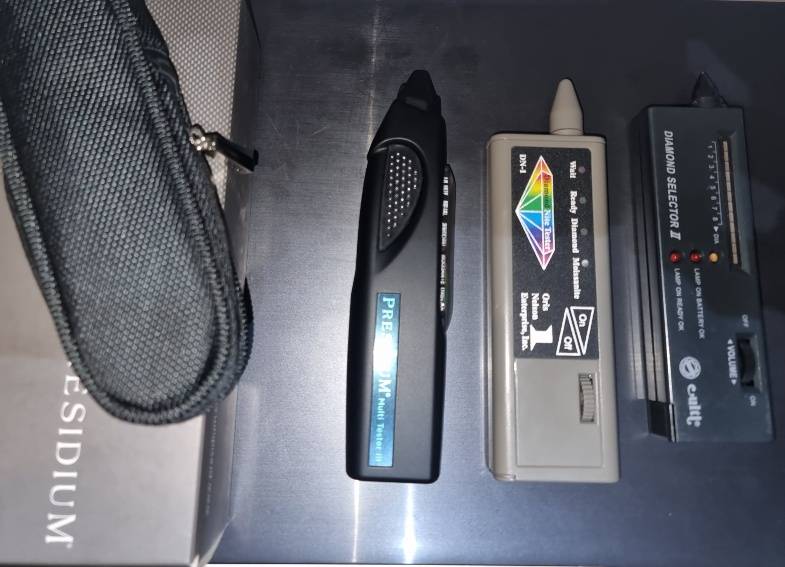 Set of 3 Diamond Testers Industry Standard Diamond Select II Diamondnite Presidium Multi tester III