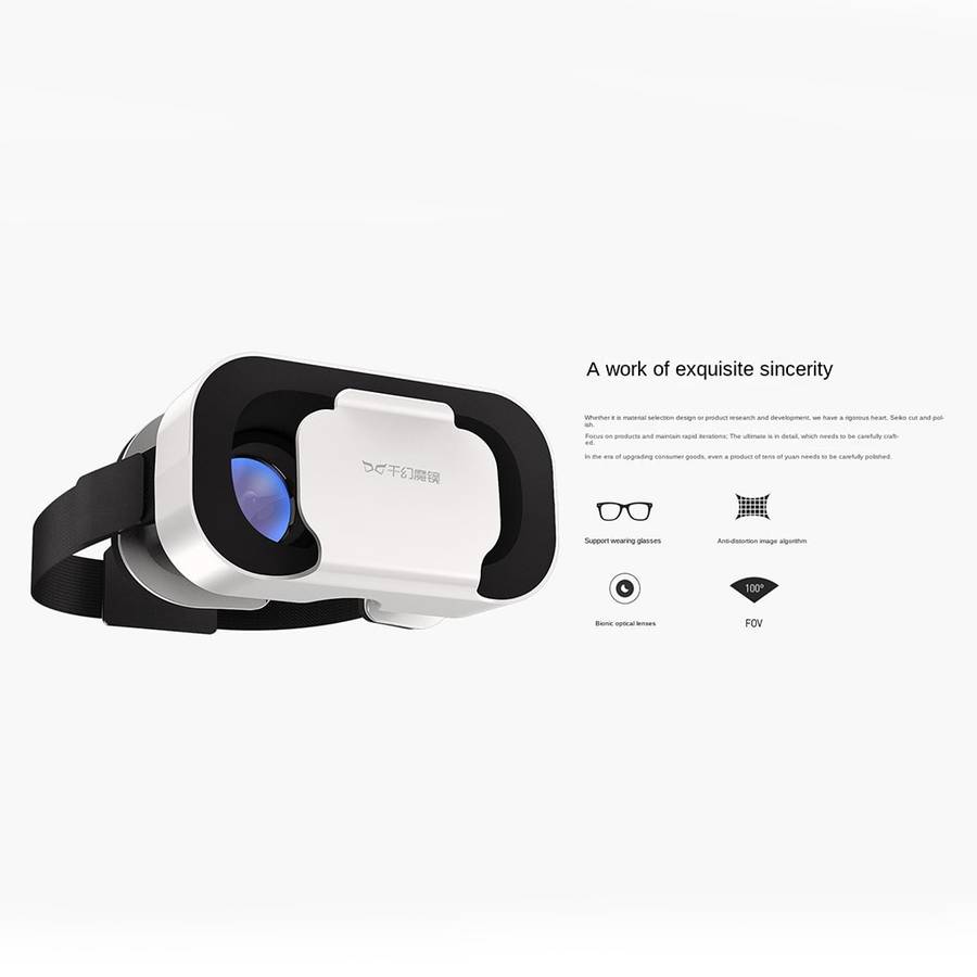 3D Virtual Reality VR head Mounted Glasses For 4.76.5 Inch Mobile Phones