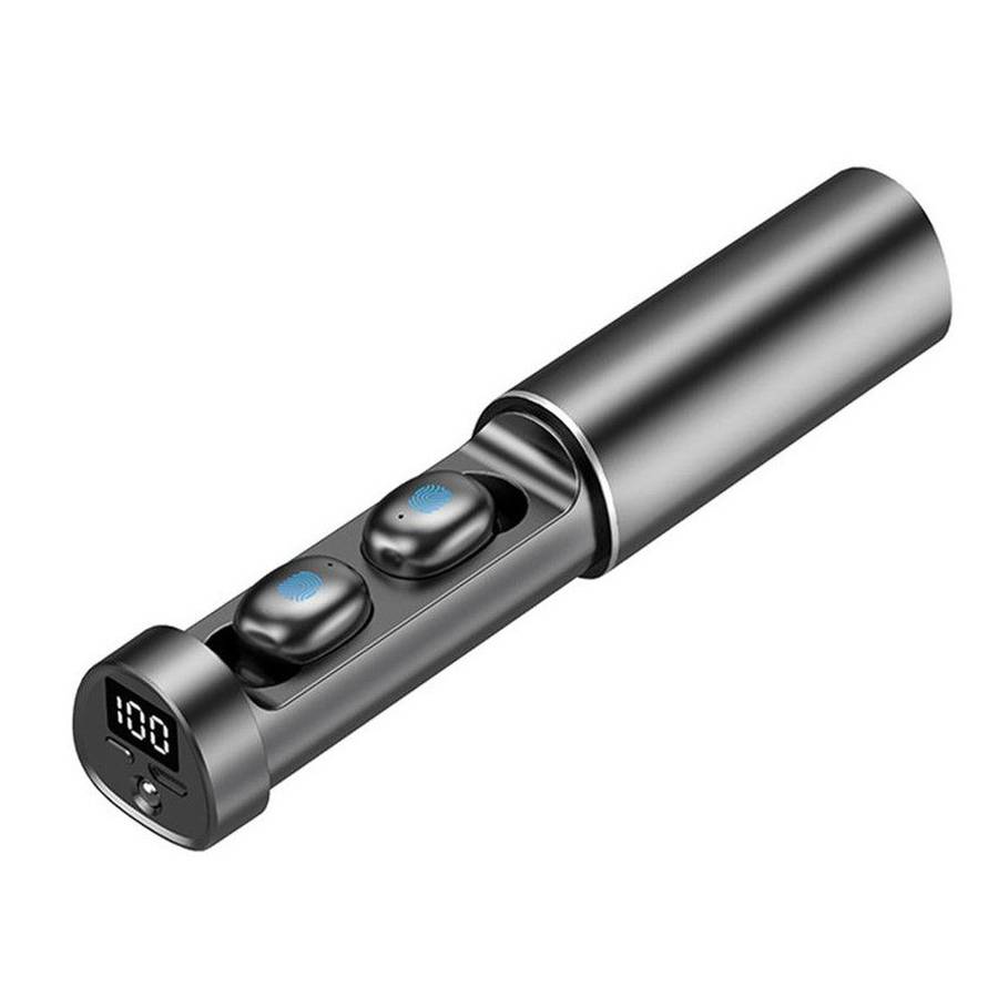 TWS Portable Wireless Earbuds With Touch Control Black