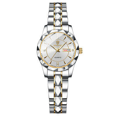 B5552 WaterProof Tungsten Steel BinBond Watch (Inter-Gold-White)