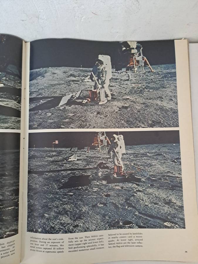 VINTAGE MOON LANDING LIFE MAGAZINES