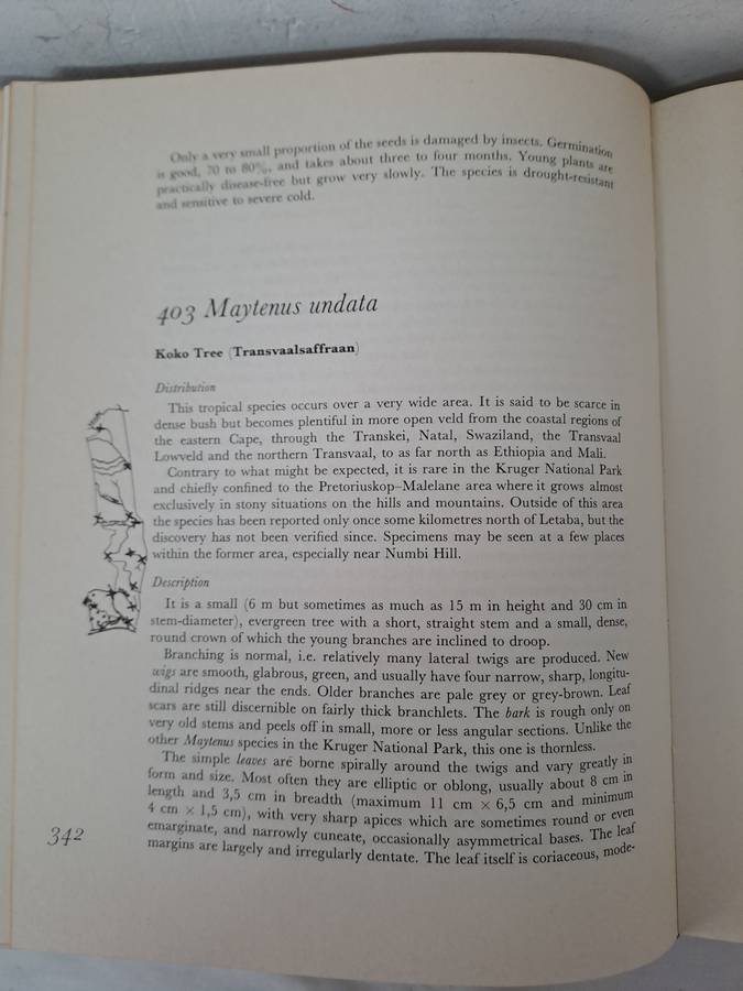 TREES OF THE KRUGER NATIONAL PARK.  2 volumes. By P Van Wyk.