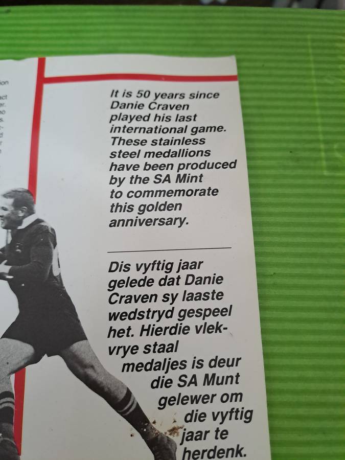 DANIE CRAVEN 50 YEARS/ JARE COINS