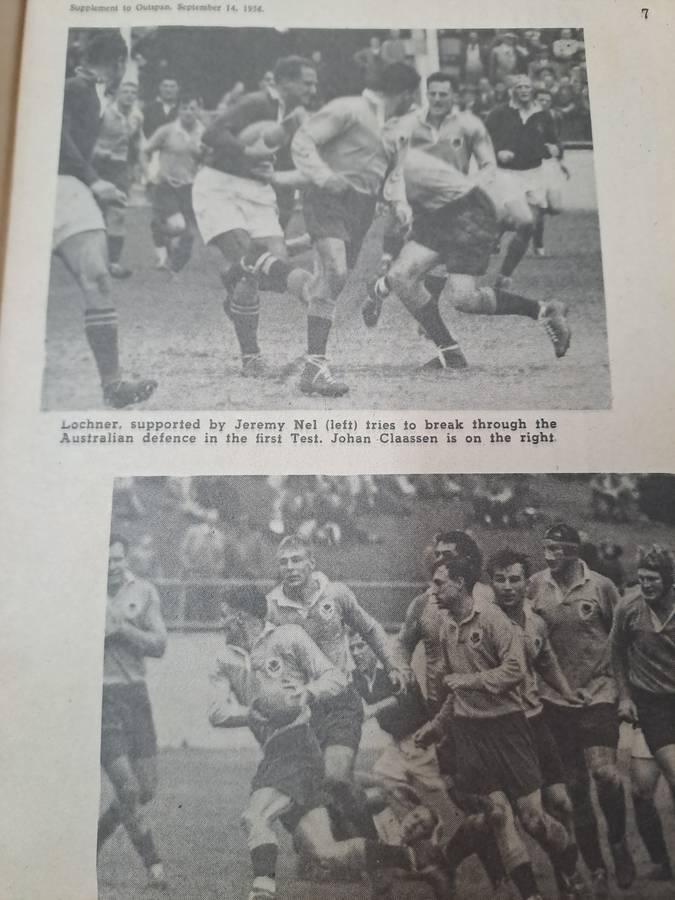 MEMROBILIA SPRINGBOK RUGBY TOURCTO AUSTRALIA AND NEW ZEALAND 1956