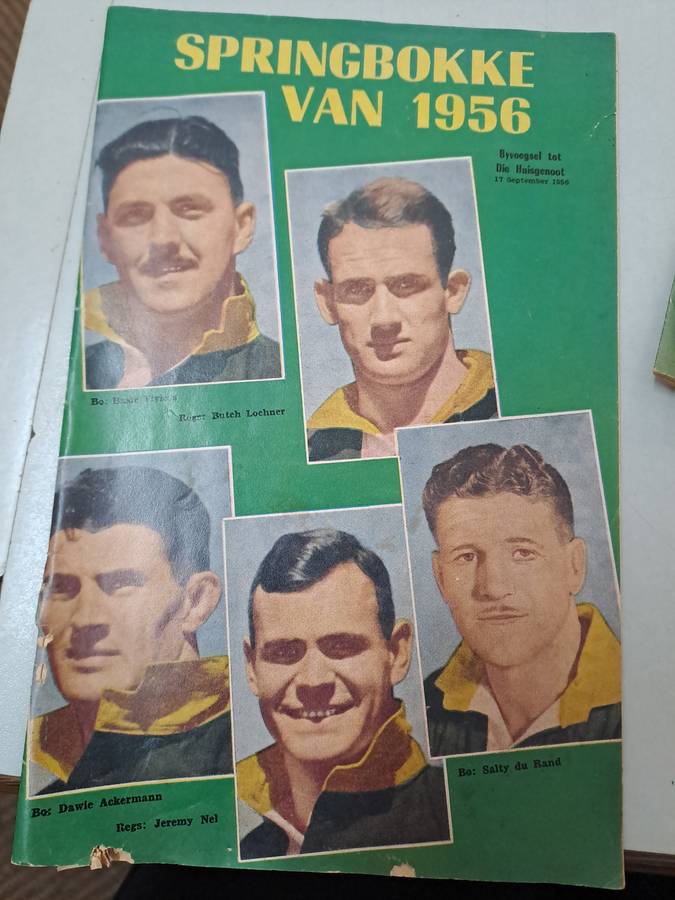 MEMROBILIA SPRINGBOK RUGBY TOURCTO AUSTRALIA AND NEW ZEALAND 1956