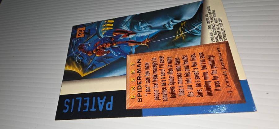 Marvel Masterpieces 1995: Spider-Man (#93) Trading Card