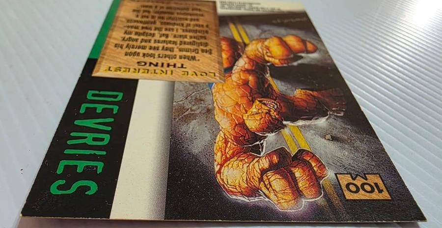 1995 Marvel Masterpieces The Thing #100