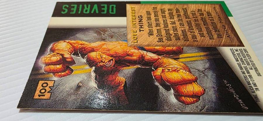 1995 Marvel Masterpieces The Thing #100