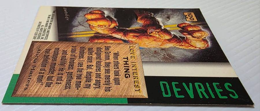1995 Marvel Masterpieces The Thing #100