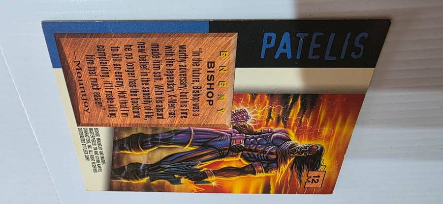 Vintage 1995 Marvel Masterpieces Trading Card - BISHOP #12 (Patelis Art) - Excellent/Near Mint Condi