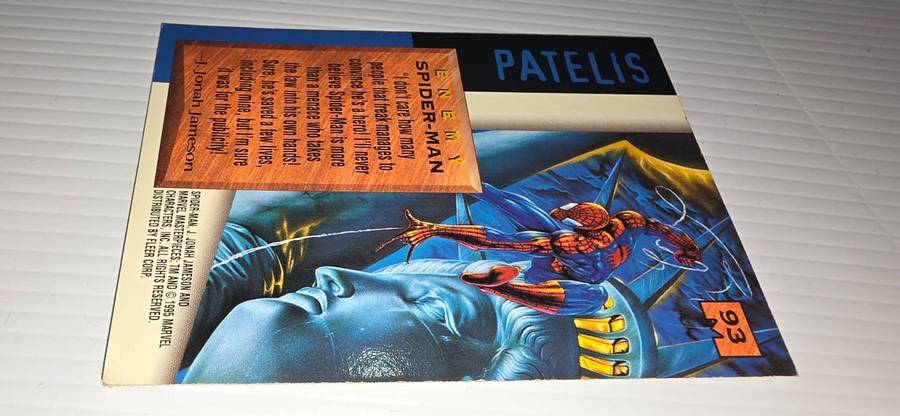 Marvel Masterpieces 1995: Spider-Man (#93) Trading Card