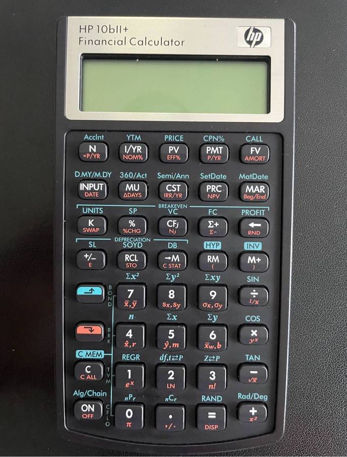 HP 10bII+ Financial Calculator