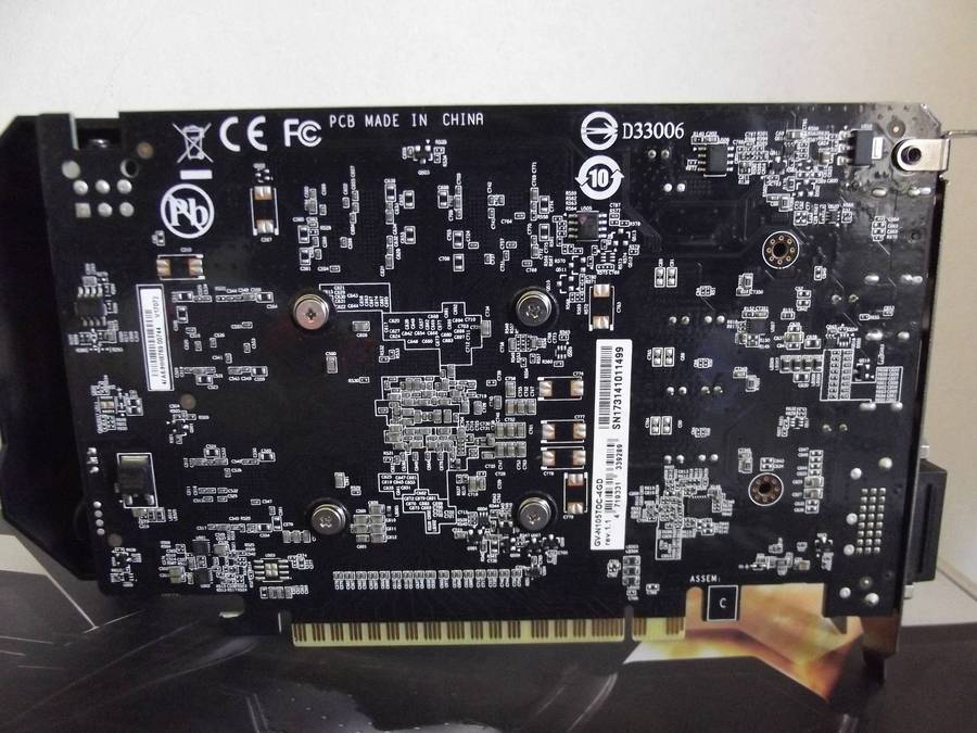 Gigabyte GTX 1050TI 4GB