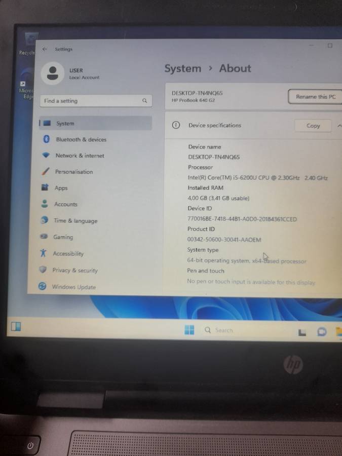 HP PROBOOK 640 G2 CORE i5 6TH GEN