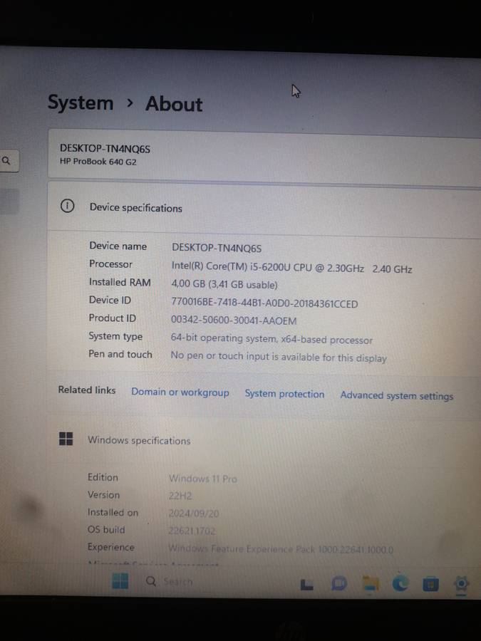 HP PROBOOK 640 G2 CORE i5 6TH GEN