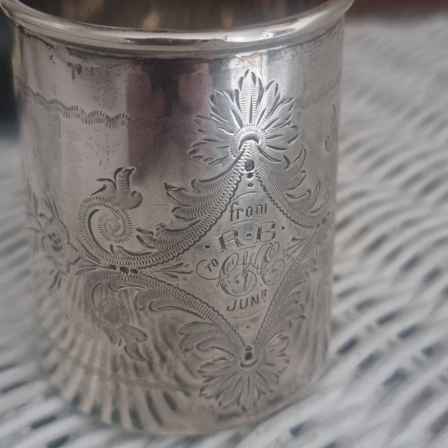 92gram Sterling Silver Christening Mug