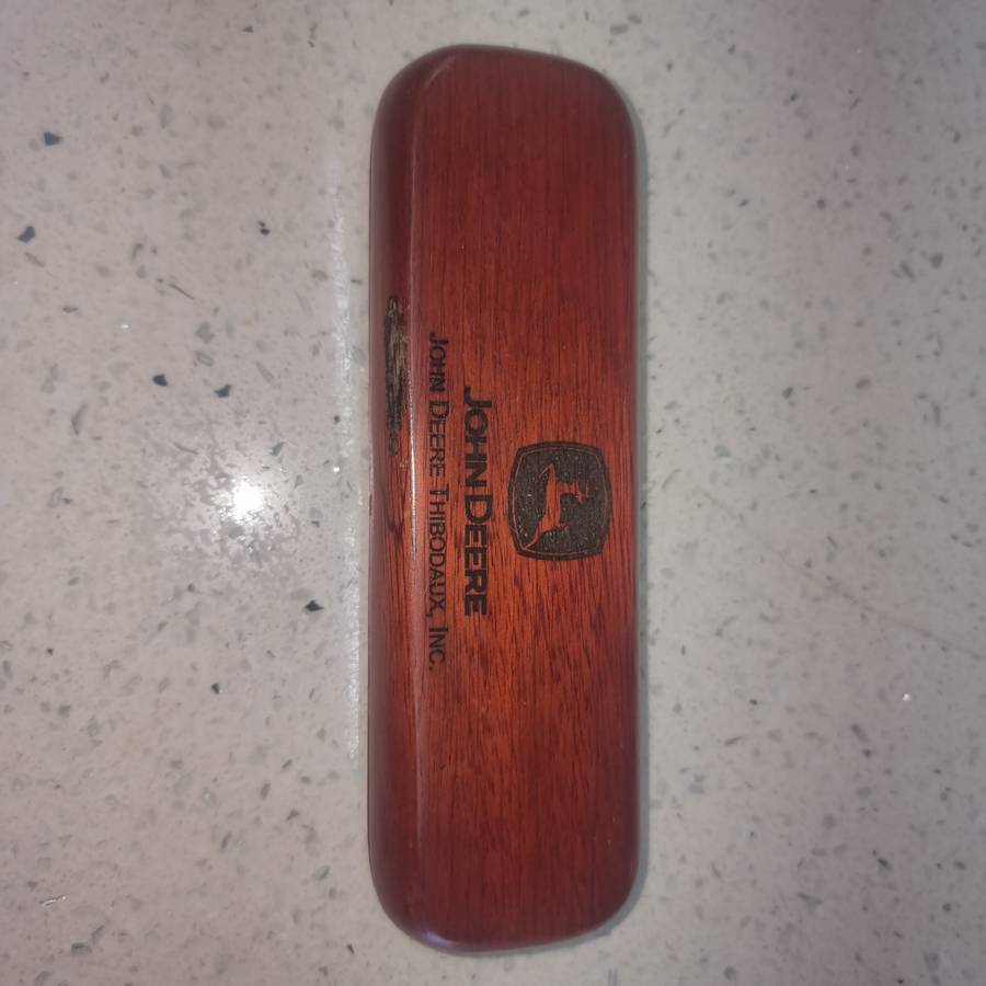 John Deere Pen unused in wooden box- relisted