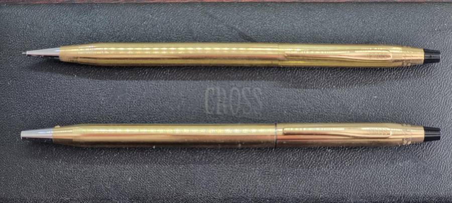 Gold Cross Pen and Pencil Set
