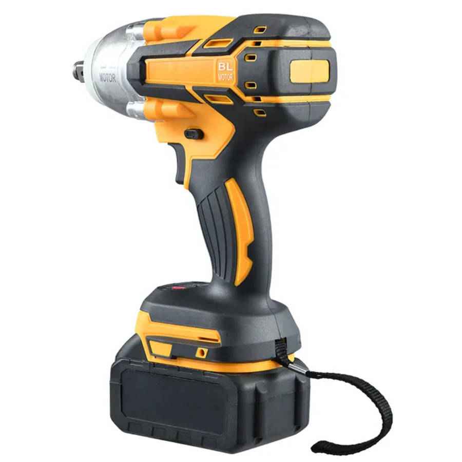 500NM Wireless Impact Wrench, 2 Batteries, Charger, Case & Gloves - 7Pc 21V