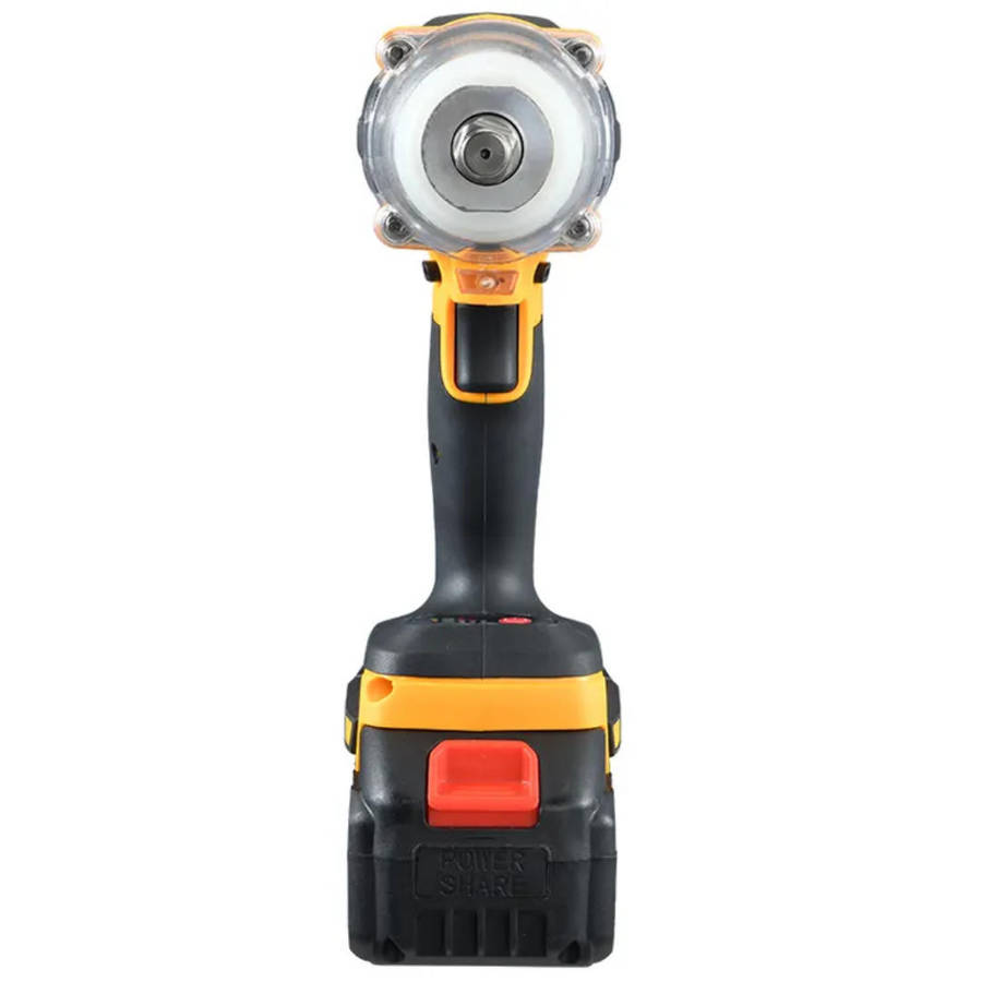 500NM Wireless Impact Wrench, 2 Batteries, Charger, Case & Gloves - 7Pc 21V