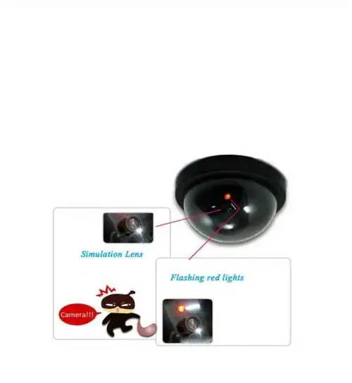 Realistic Dummy Security Camera for Home and Business Security
