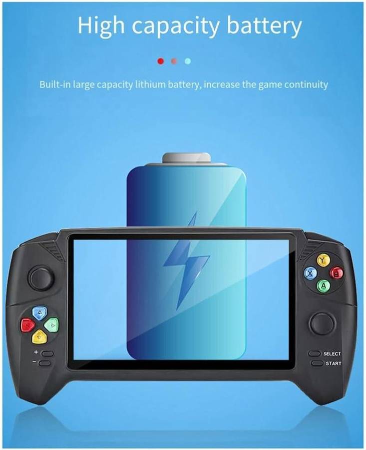 7 Inch Handheld Portable Game Console With 17224 Built In Retro Games- DEFECTIVE