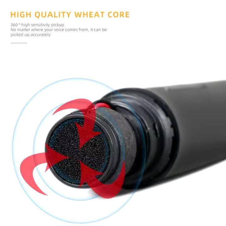 2 Pc Cordless handheld Microphone Set With Rechargeable Receiver & Batteries