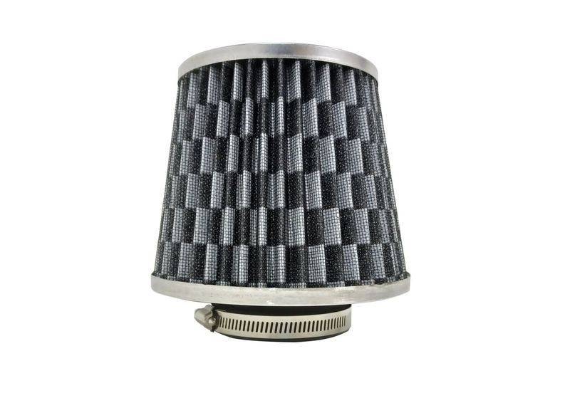 76MM Universal Cold Air Induction Cone Filter Air Filter & Clamp - Carbon
