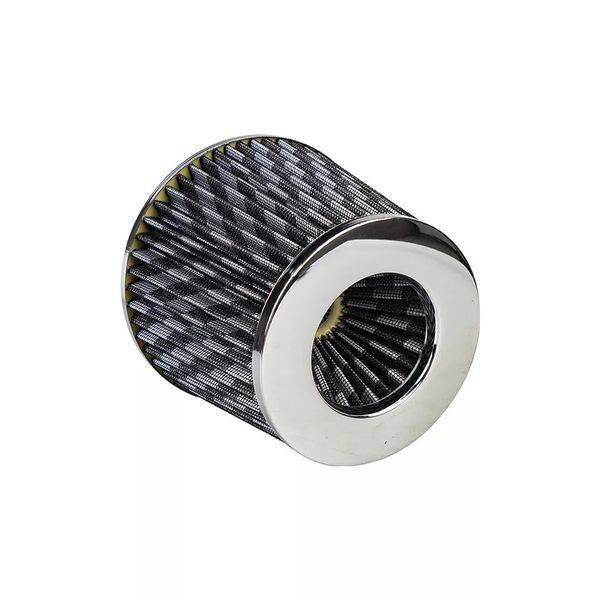 76MM Universal Cold Air Induction Cone Filter Air Filter & Clamp - Carbon