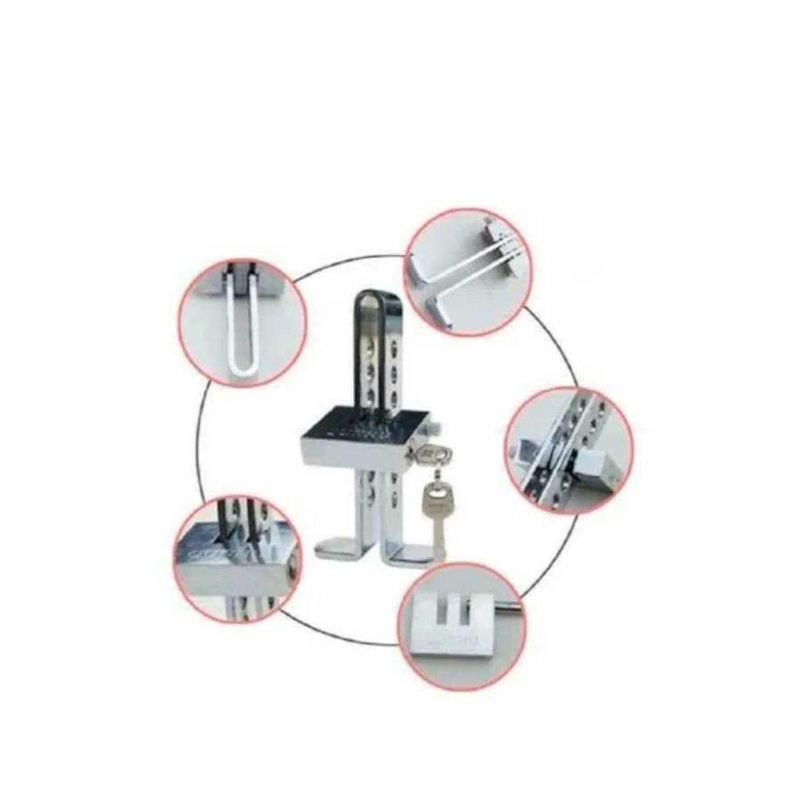 Anti-Theft Stainless Steel Car Brake/Clutch Pedal Lock