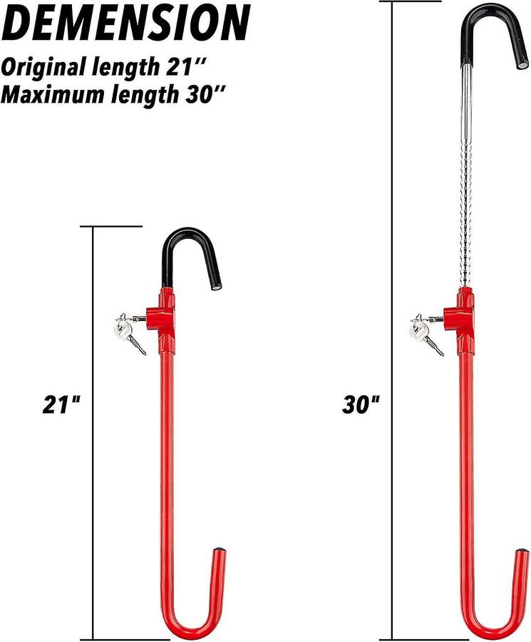 Steering Wheel Brake Lock Vehicle Anti Theft Security Brake Pedal Lock with Keys