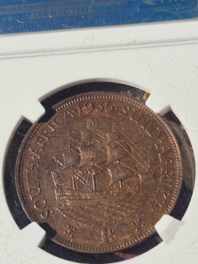 1935 Penny 1d MS 62 BN UNCIRCULATED MINT STATE!!!!! BARGAIN!