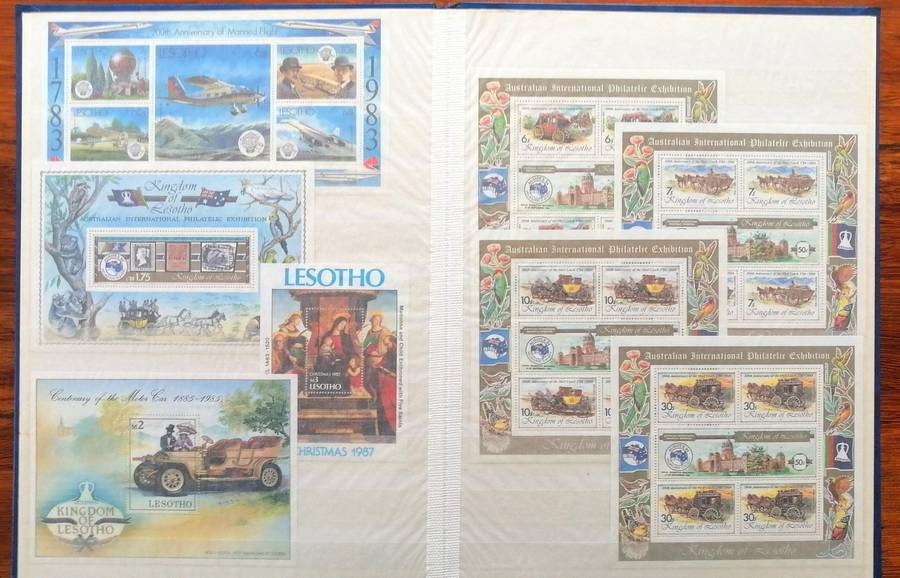 Lovely Lesotho Minisheets collection(Superb) in good nick lesotho stockbook - some modern material