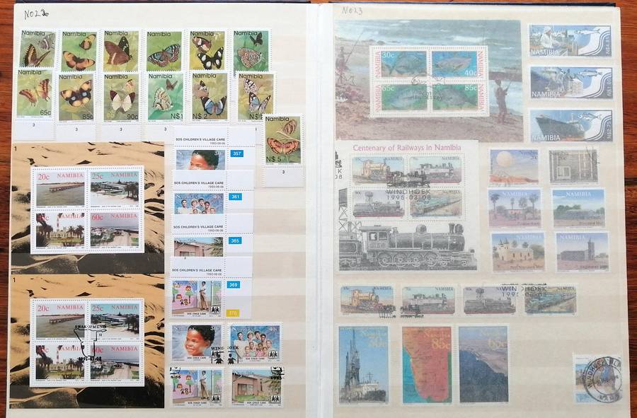 Namibia Collection 24 Pg Stockbook - 48 Side - 9 Strips