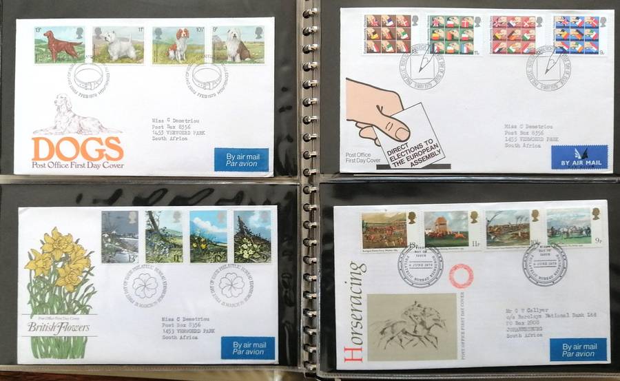 G.B. 1980s 107 x fresh covers in binder album - Fresh condition