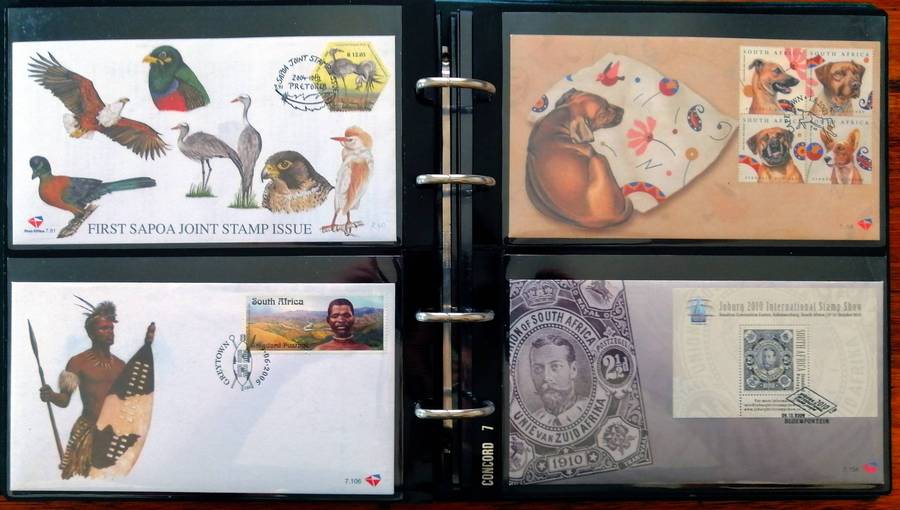 RSA 90s/2000s collection in Binder album - covers, sheetlets etc - 50 items - Fresh !