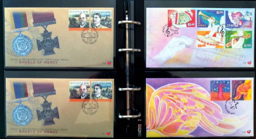 RSA 90s/2000s collection in Binder album - covers, sheetlets etc - 50 items - Fresh !