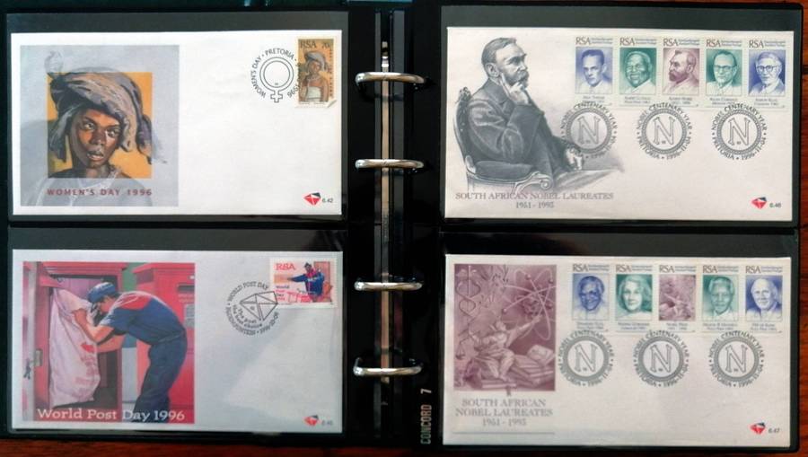 RSA 90s/2000s collection in Binder album - covers, sheetlets etc - 50 items - Fresh !