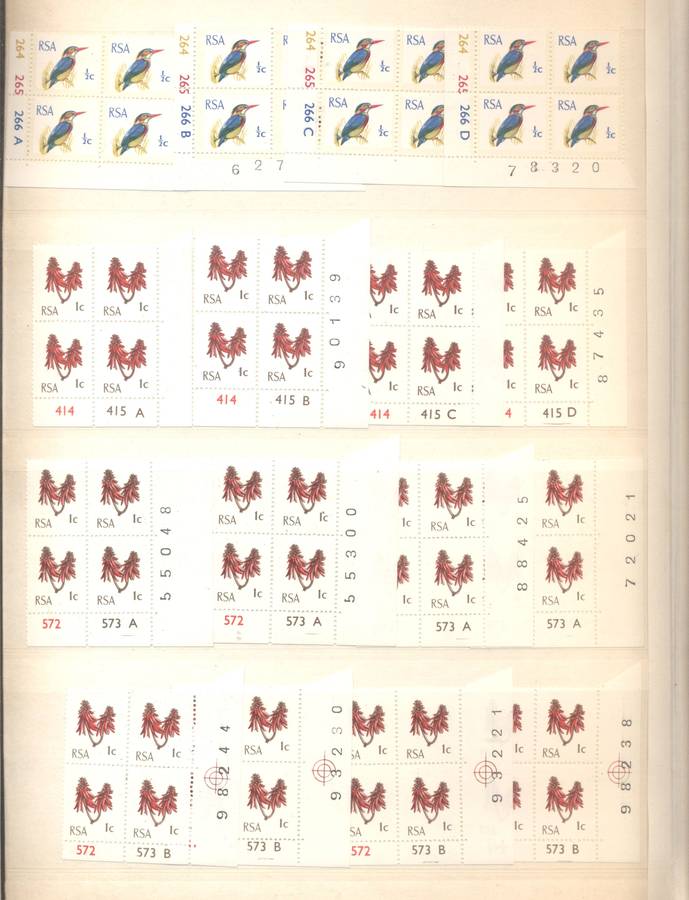 RSA 1st Definitives Various printings collection in 16 pg/ 32 side Pronto Controls album