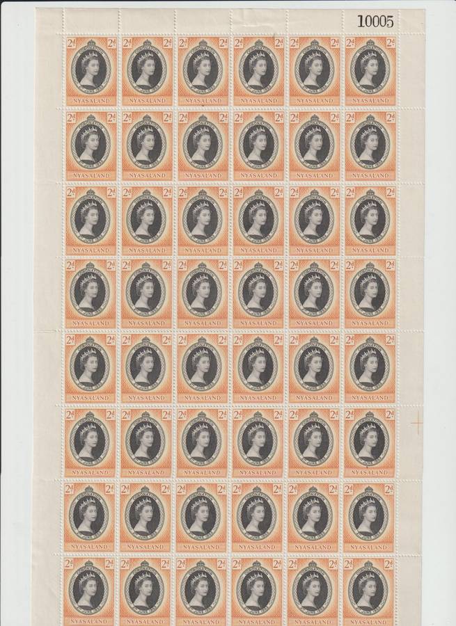 Nyasaland 1913 - 1963 Selection. High CV. See Scans!!!