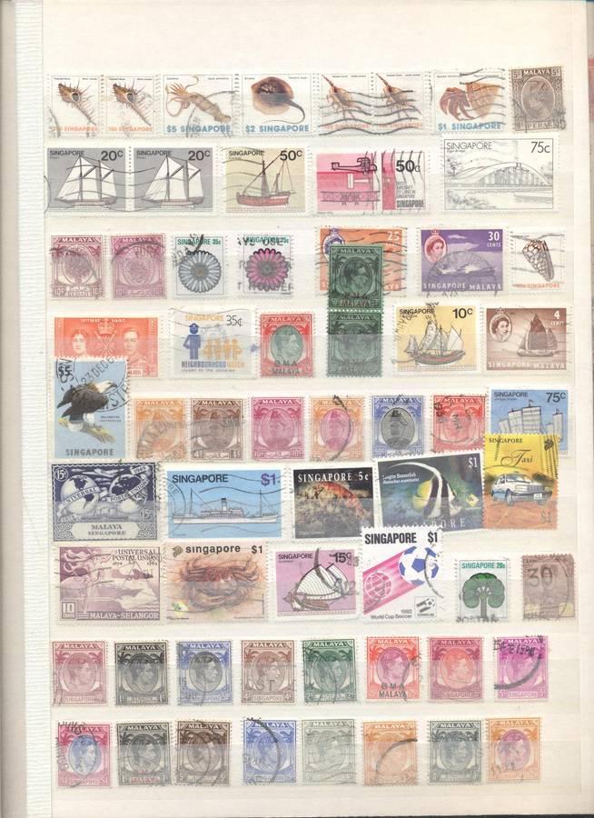 Asias (Malaya, Ceylon, indonesia etc ) , South americas , Ireland etc in 16pg/32 side stockbook