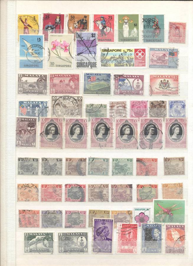 Asias (Malaya, Ceylon, indonesia etc ) , South americas , Ireland etc in 16pg/32 side stockbook