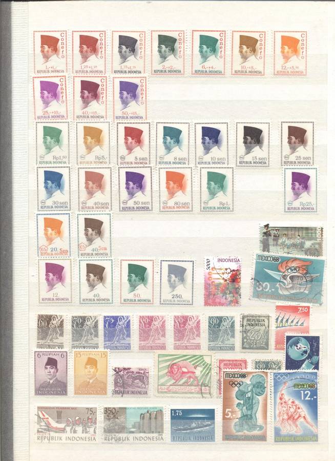 Asias (Malaya, Ceylon, indonesia etc ) , South americas , Ireland etc in 16pg/32 side stockbook