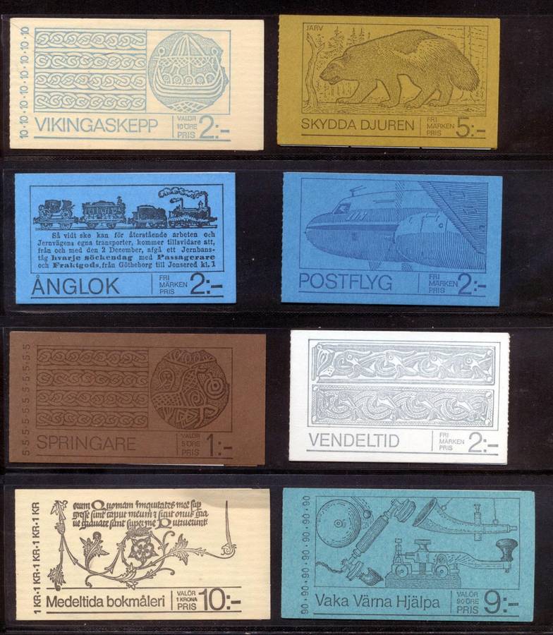 Sverige (Sweden) 12 x Mint & complete booklets - see scans