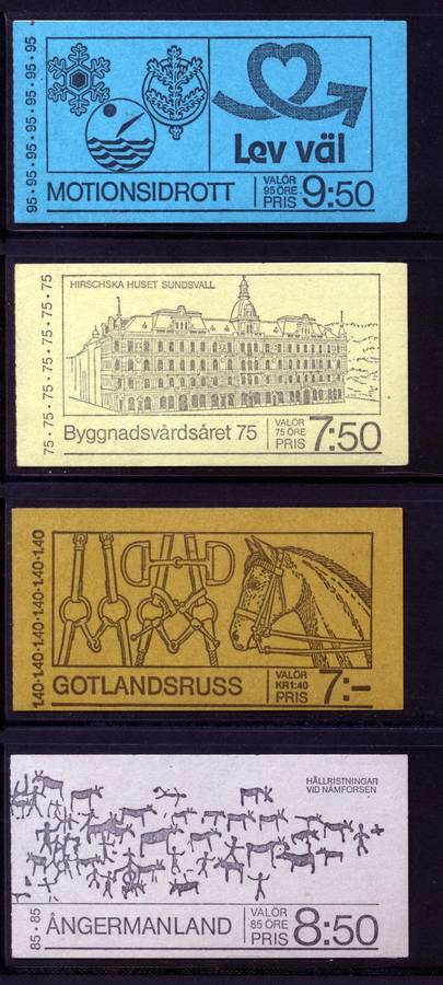 Sverige (Sweden) 12 x Mint & complete booklets - see scans