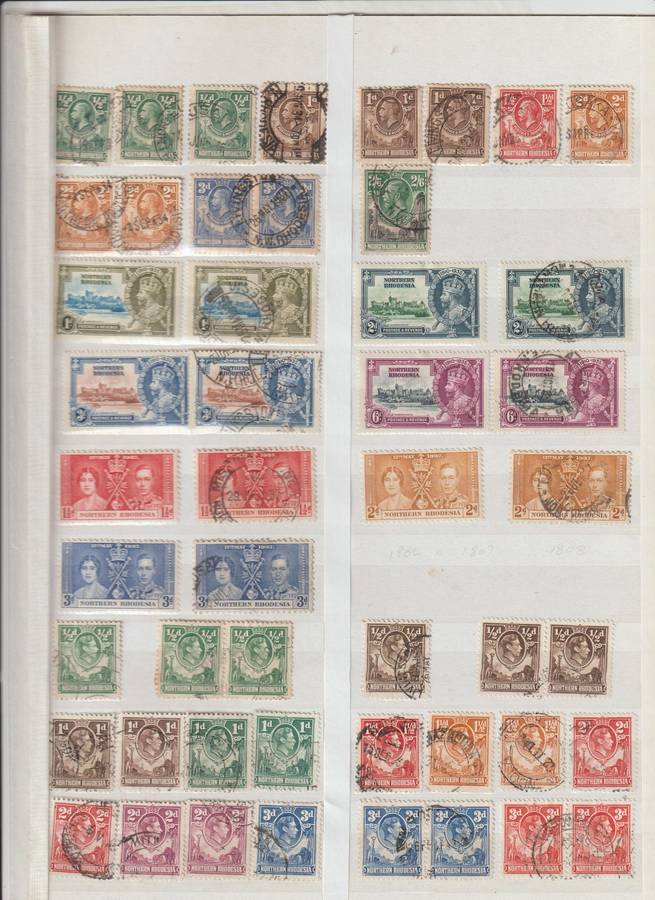 Northern Rhodesia 1925 -1963 Selection.*m, *u, Good CV. See Scans.