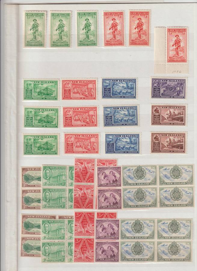 New Zealand 1900's good CV SELECTION **m,*m,u . See Scans.