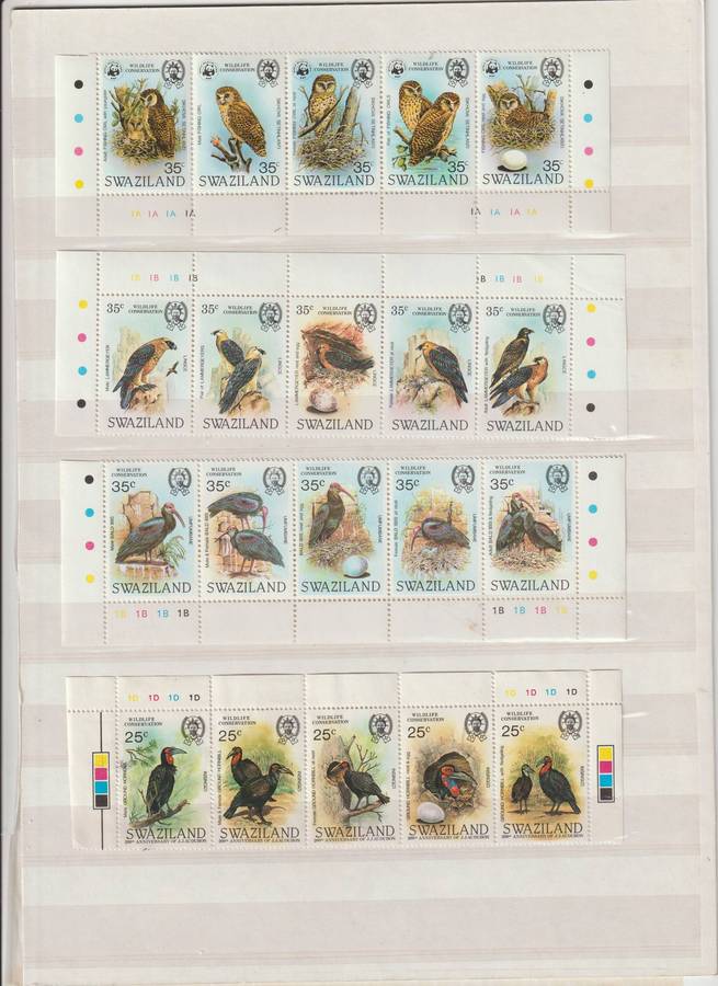 Swaziland Wildlife stamps and FDC selection. See Scans.
