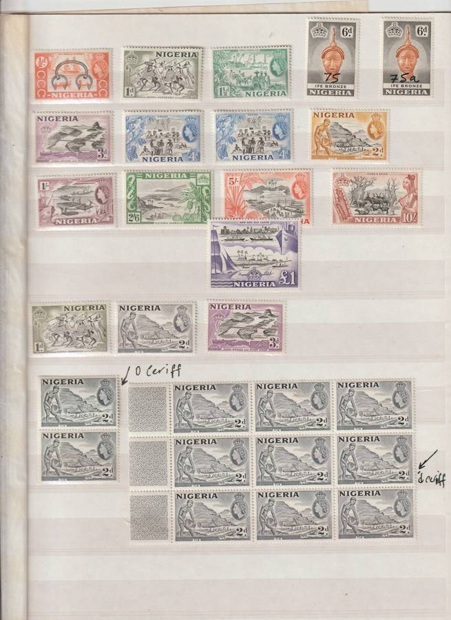 Nigeria 1936 - 1960 ** M, *M, *U. Good CV See Scans.