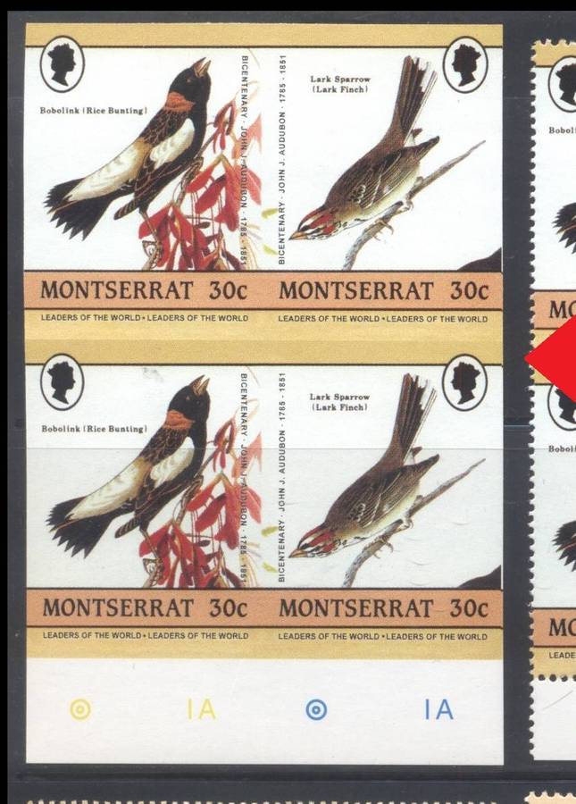 Island Birds Selection - 2 varieties - Imperf & MISSING VALUE - Superb Unmounted